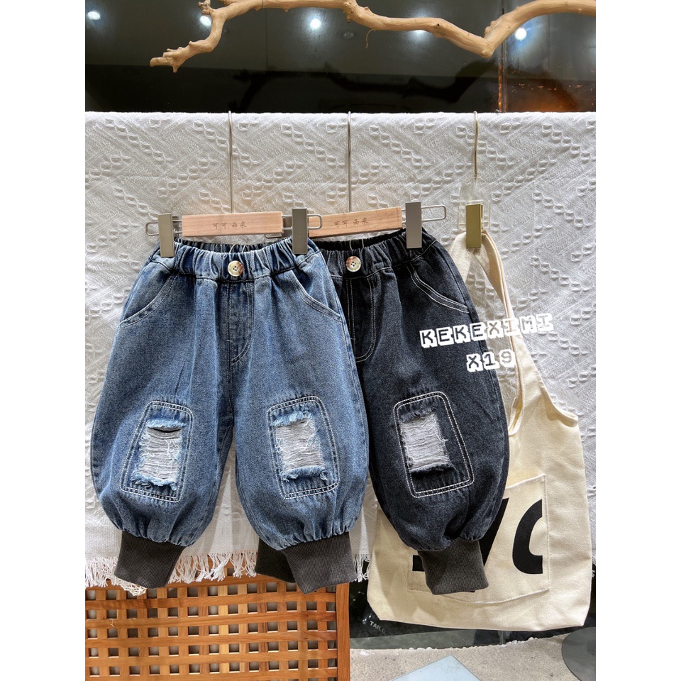 Quần bò cho bé trai size 2-6 tuổi