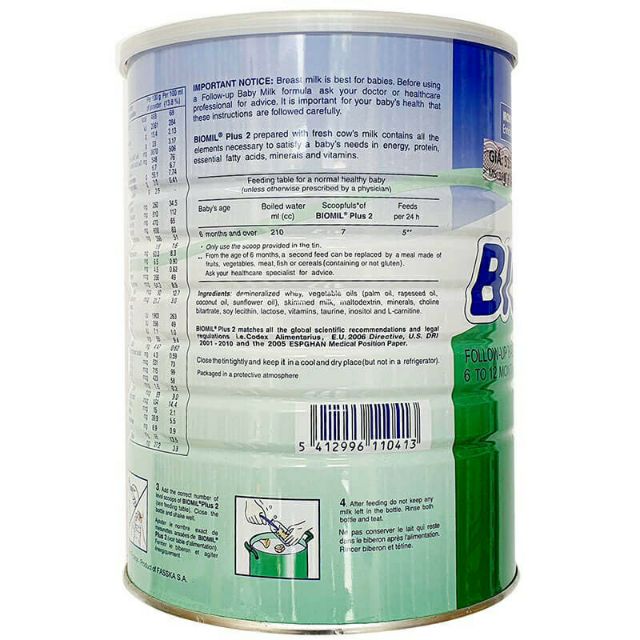 Sữa bột Biomilk số 2 800g