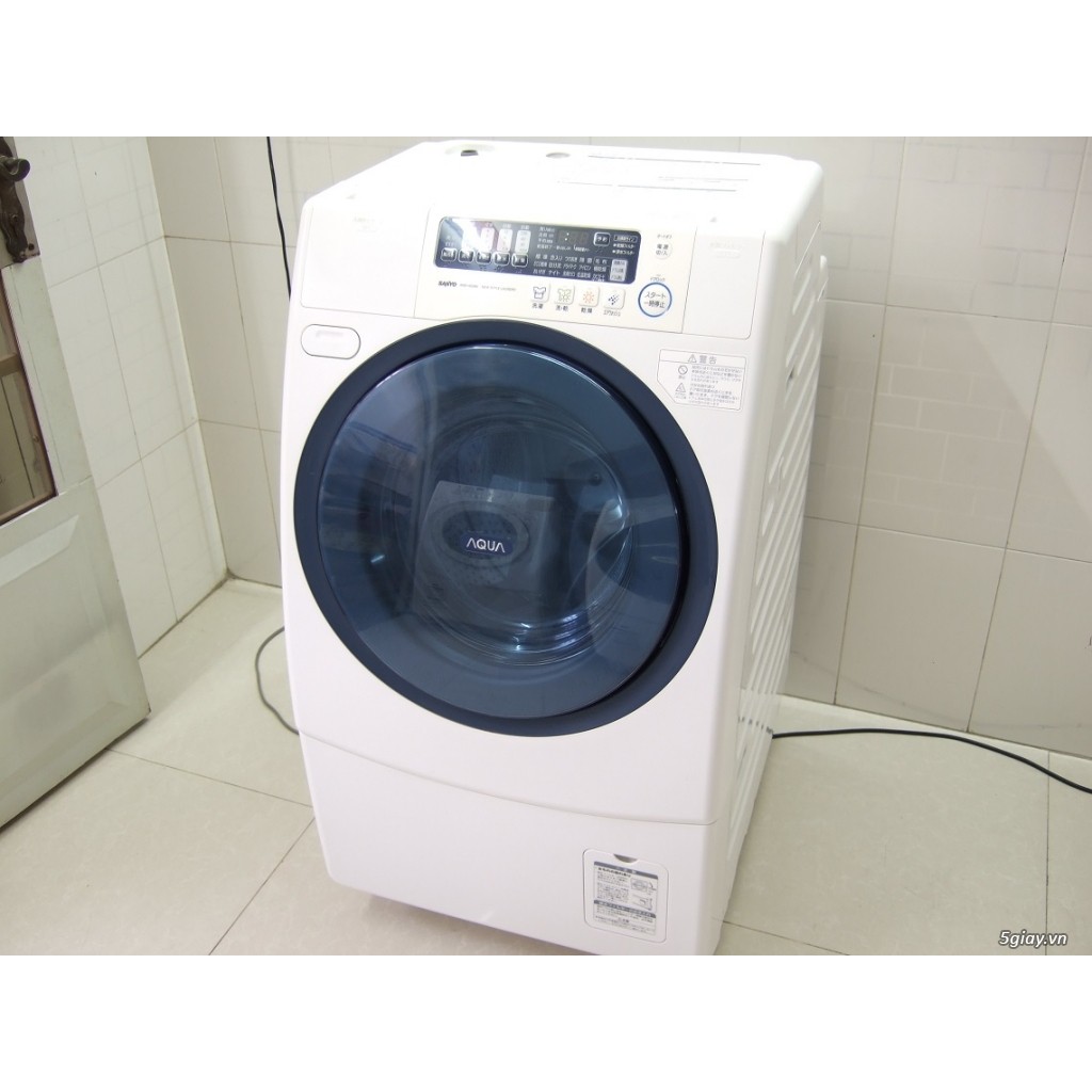 Máy giặt, sấy Sanyo AWD-AQ3000 hàng Nhật nội địa. GIẶT 9KG + SẤY 6KG. BẢO HÀNH 1 NĂM. BAO TEST ĐỔI LỖI