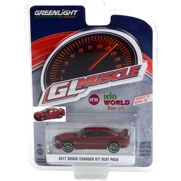 Xe mô hình GreenLight GL Muscle Series 26 2017 Dodge Charger R/T Scat Pack 13310-E.