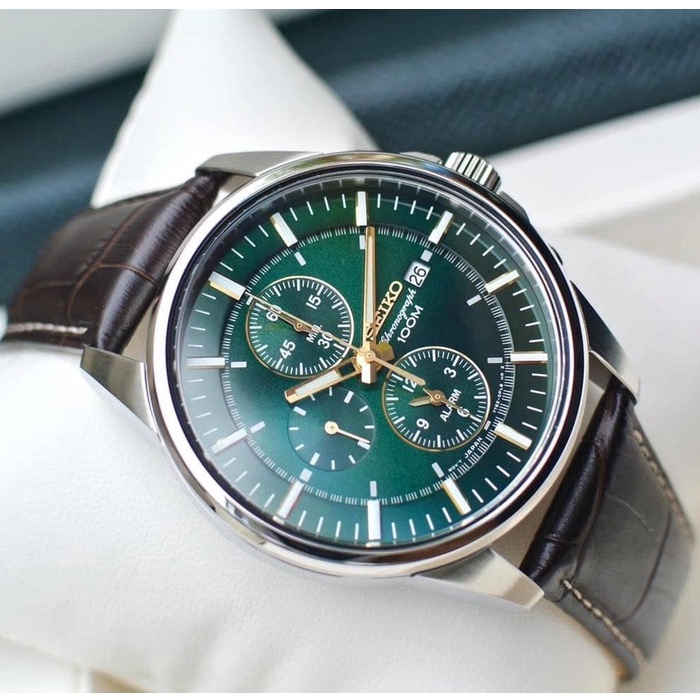 Đồng Hồ Nam Sei.ko trẻ trung lịch lãm Full 6kim Máy Pin  size 40mm - Đồng Hồ Nam Dây Da -Tặng Thêm Pin | BigBuy360 - bigbuy360.vn