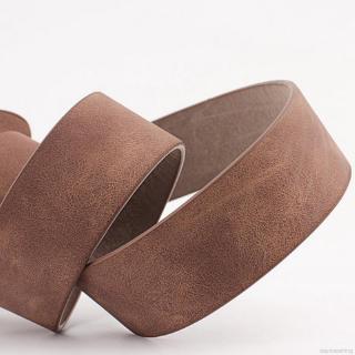 Thắt lưng da khóa tròn thời trang cho nữ
