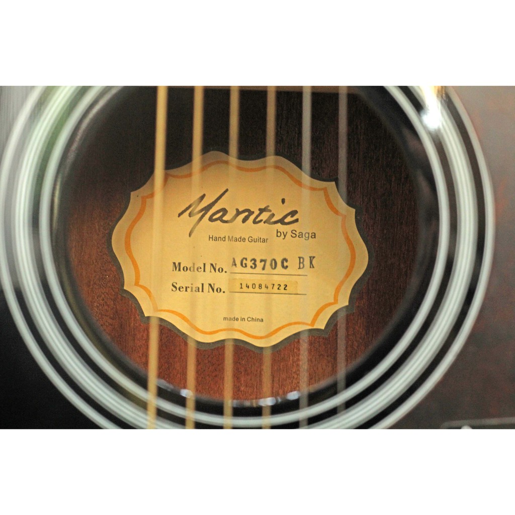 Đàn Guitar Acoustic Mantic AG1C - Black