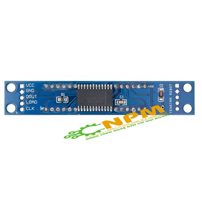 Module 8 Led 7 đoạn (dùng ic giải mã MAX7219)