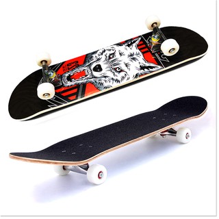 Ván trượt Skateboard mặt nhám 7 lớp gỗ Phong , bánh cao su ( Đạt chuẩn thi đấu) cao cấp
