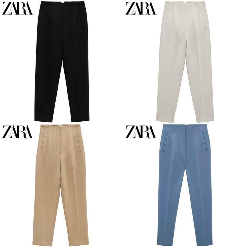 Quần baggy nữ công sở cạp cao đẹp dáng đứng Zara mặc đi học đi chơi phong cách Hàn Quốc Q042