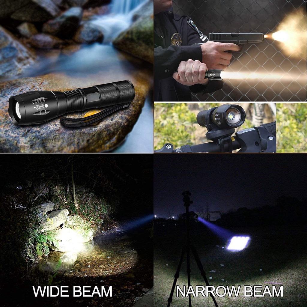 Đèn Pin Cầm Tay Mini T6 Siêu Sáng, Chống Nước Cao Cấp