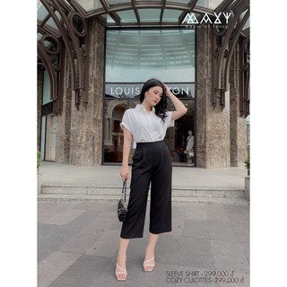 Quần culottes ống suông form lửng cozy culottes Maxy Workshop