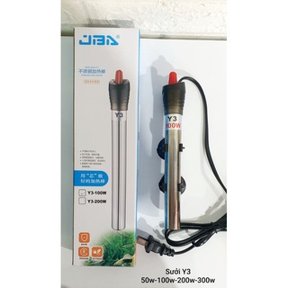 Sưởi Inox Y3 cho bể cá cảnh thủy sinh từ 100w-300w giá rẻ chính hãng chống nổ vỡ