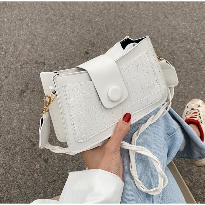 TÚI KẸP NÁCH, TÚI ĐEO VAI CÚC GỖ HÀNG CHUẨN ĐẸP HOT TREND CÓ NGĂN KHÓA KÉO DC102