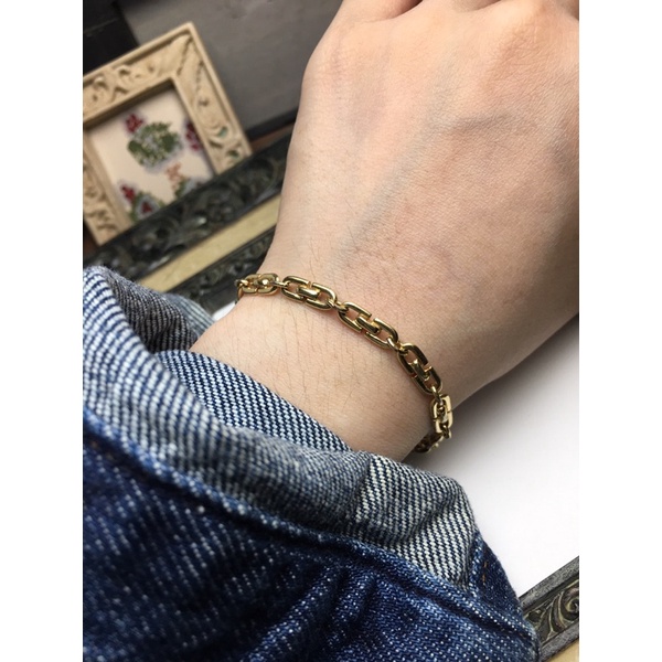 Lắc tay vintage Dior-dạng mắt xích 17cm