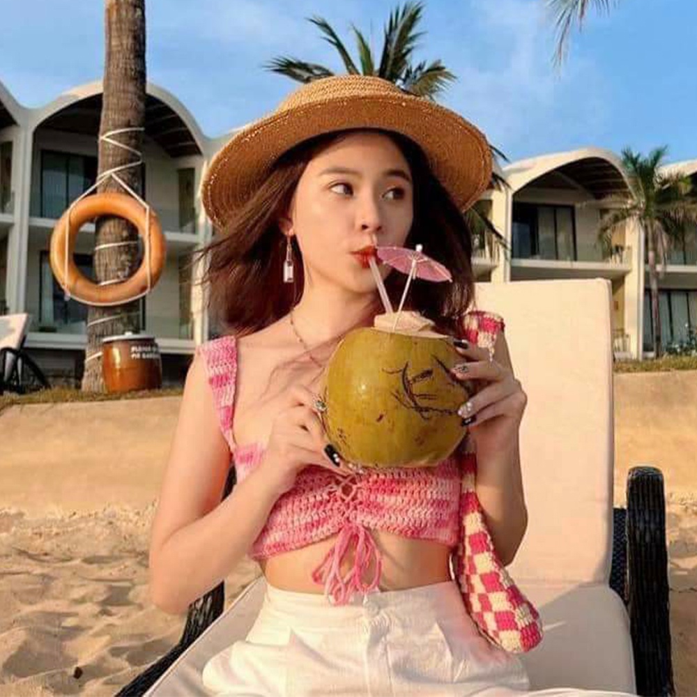 Len Milk Cotton Màu Loang Cuộn 50gam