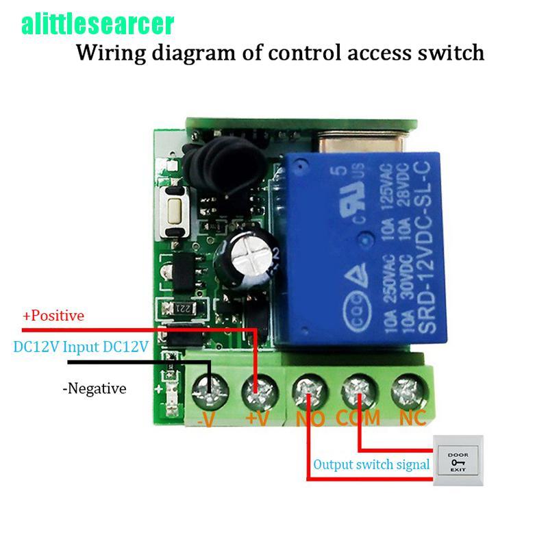 Công Tắc Không Dây Dc12V 1ch 433mhz