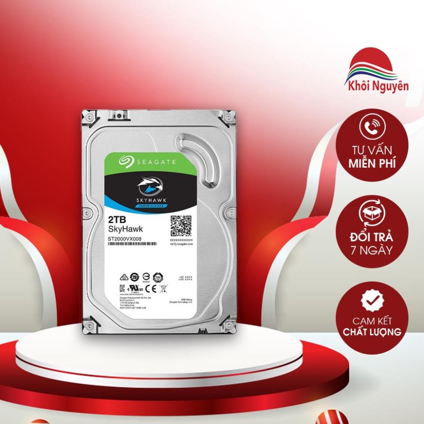 Ổ Cứng HDD 1TB Seagate Skyhawk Cổng SATA III - Chuyên Dùng Cho Camera - MK053