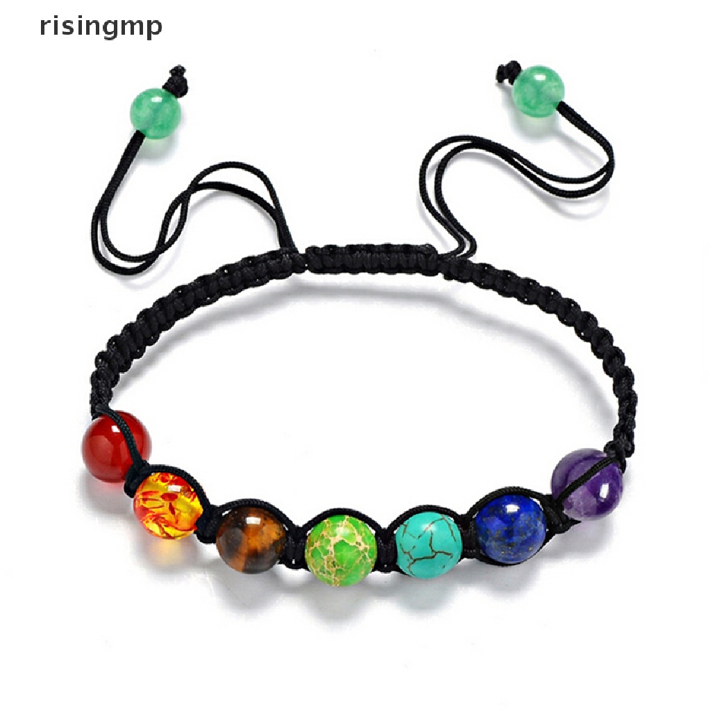 Vòng Tay Chuỗi Hạt Đá Núi Lửa 7 Luân Xa ♨Trên đó