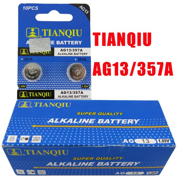 Pin LR44 - AG13 - SR44 - A76 - 357A Hiệu TianQiu - Pin Cúc Áo Giá Rẻ