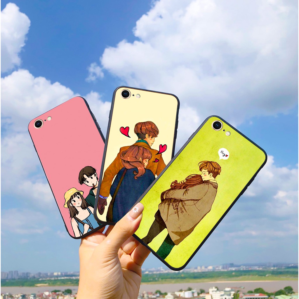 Ốp Lưng Iphone 6/6s -6/6splus- 7/8 thường - 7plus/8plus In Hình Cô Gái , Cặp Đôi Dễ Thương