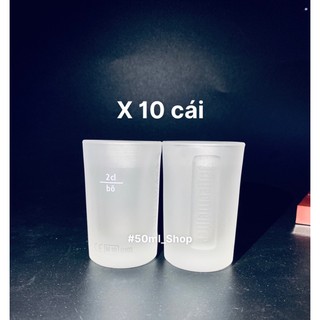 Combo 10 ly shot uống rượu jager trắng