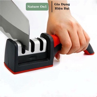 Dụng cụ mài dao kéo 3 cấp độ cầm tay, mài dao nhanh tiện lợi