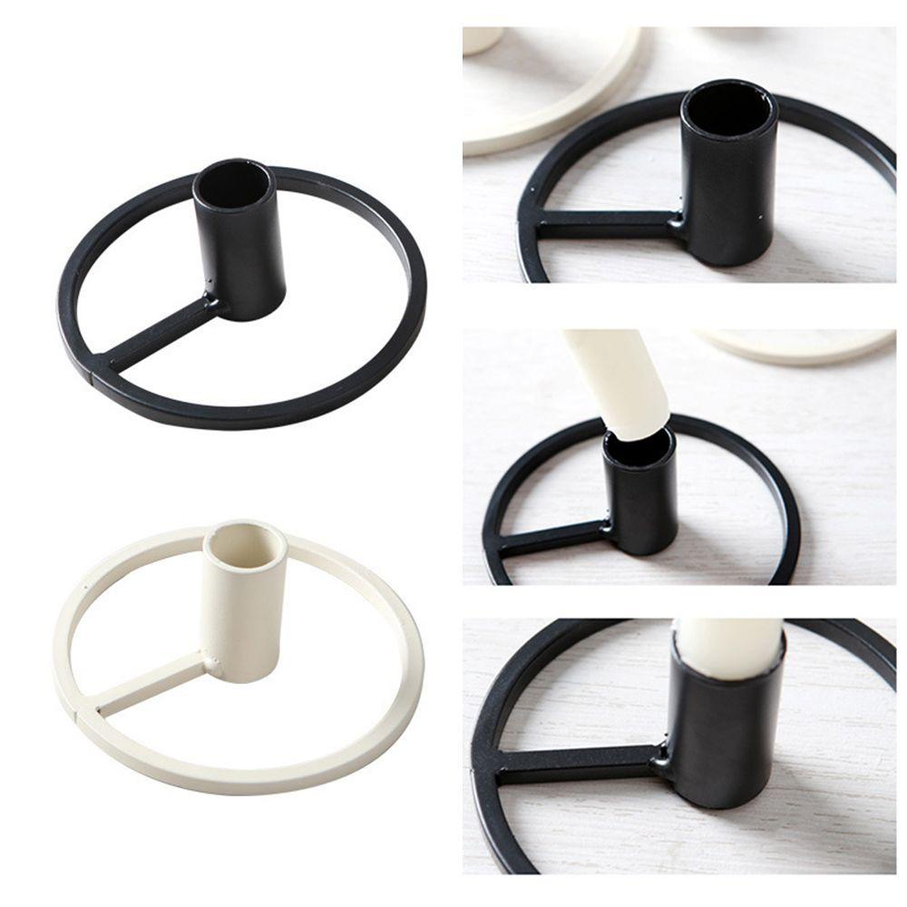 Set 2 Giá Đỡ Đèn Cầy Bằng Kim Loại Phong Cách Vintage Trang Trí Tiệc Cưới