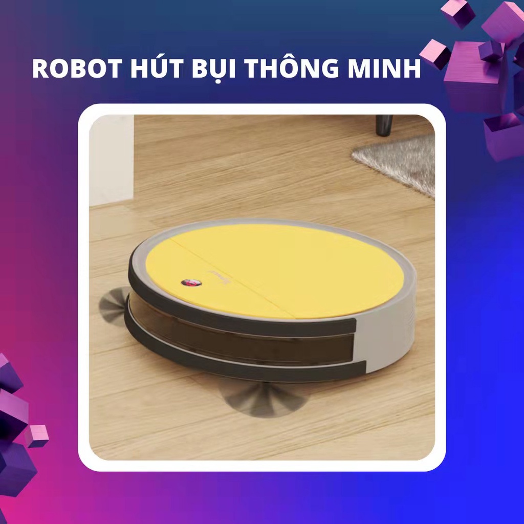 Robot hut bụi lau nhà đa năng ,Máy quét nhà hút bụi mini tự động thông minh U10, tiện ích trong tầm tay