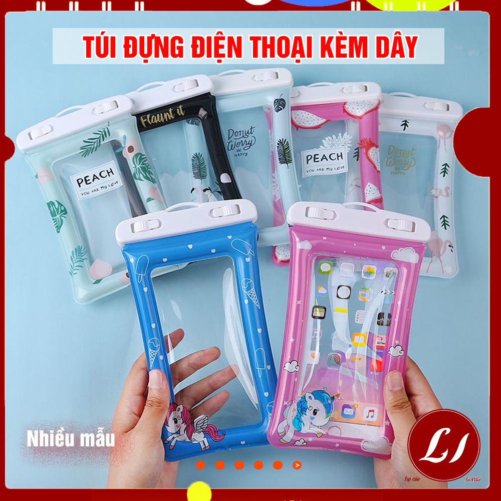 TÚI ĐỰNG ĐIỆN THOẠI CHỐNG NƯỚC kèm dây đeo (20*11cm)