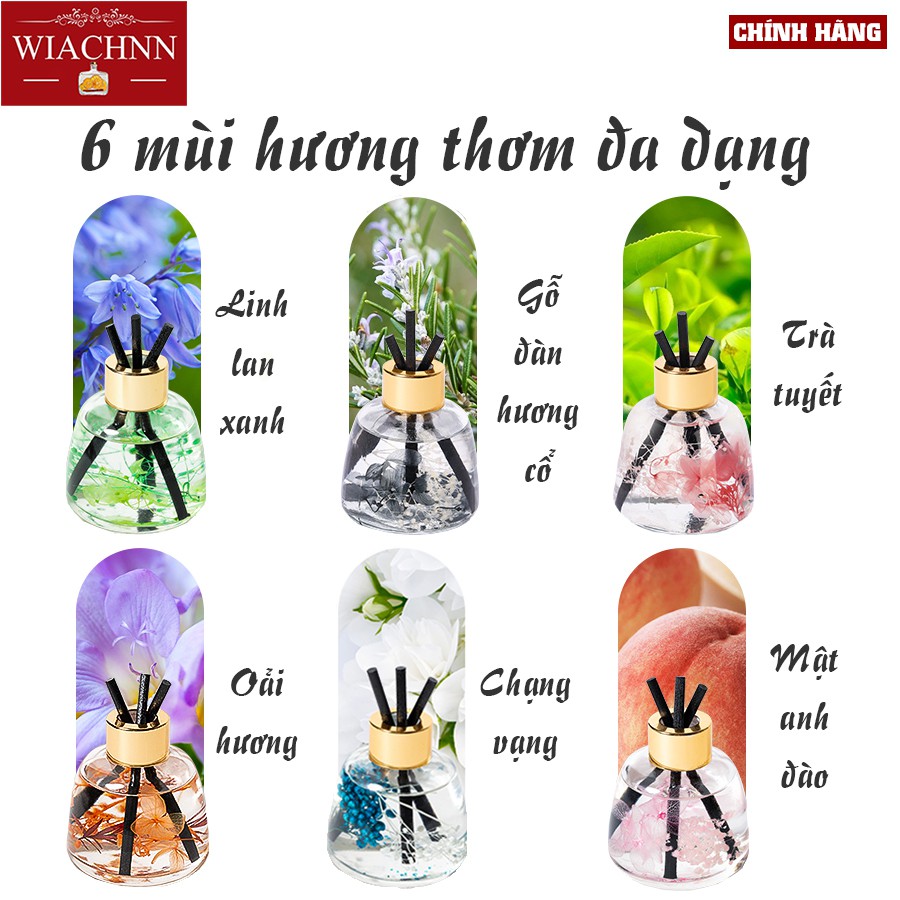 Tinh Dầu Nước Hoa Ô Tô WIACHNN 120ml Que Gỗ Tự Nhiên Lọ Khuếch Tán Tạo Hương Thơm Cho Xế Cưng Khử Mùi Thơm Phòng O2