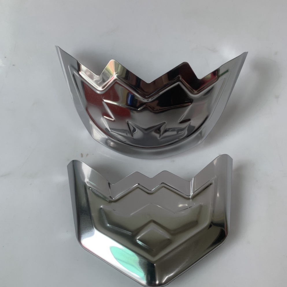 Bộ Ốp Mỏ Dè AB 2020-2022 Trắng iNox , Bọc Mõm Dè Xe AIR BLADE 2020-2022