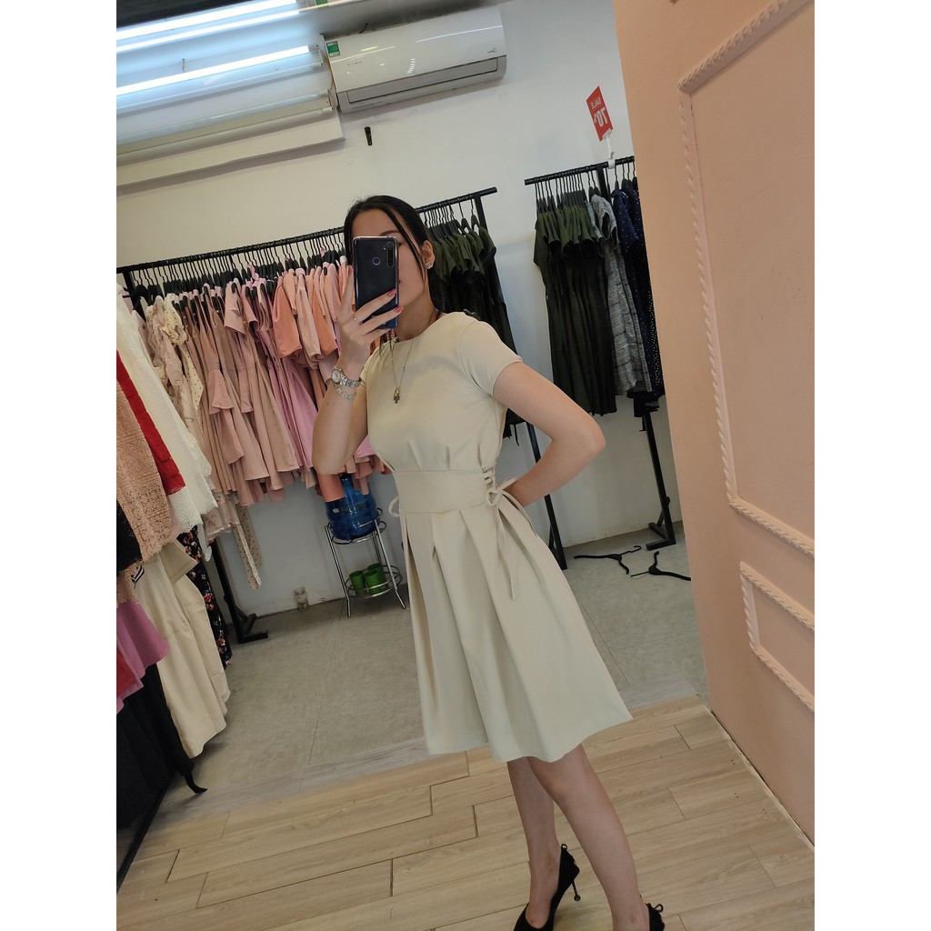 ĐẦM XÒE  HÀNG THIẾT KẾ K530 - TIIN STORE (Hàng may thiết kế ,ảnh thật shop tự chụp)