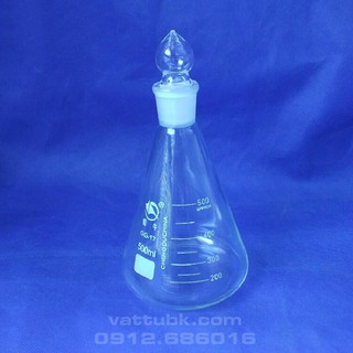 Bình tam giác có nút nhám 500ml