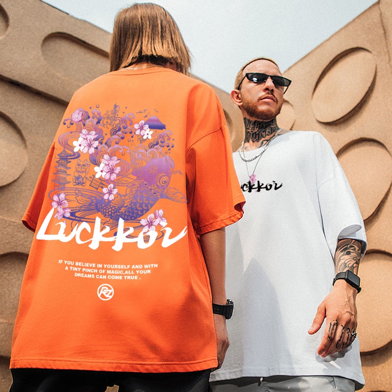 Áo Thun Tay Ngắn Dáng Rộng In Họa Tiết Độc Đáo Phong Cách Hip Hop Thời Trang Cho Nam Size M-8XL