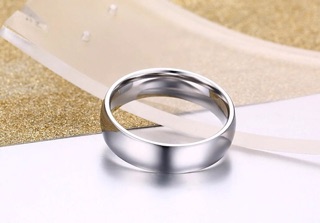 Nhẫn nam inox trơn cá tính