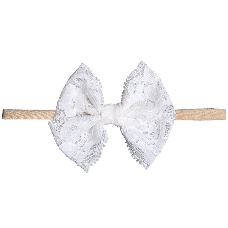 Set 10 Băng Cài Đầu Bằng Nylon Mềm Co Giãn Đính Hoa Cho Bé Gái Sơ Sinh