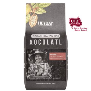 Túi 500g Bột cacao sữa 3in1 Xocolatl - Gu truyền thống Classic - Đậm đà vị cacao nguyên chất, thơm béo vị sữa