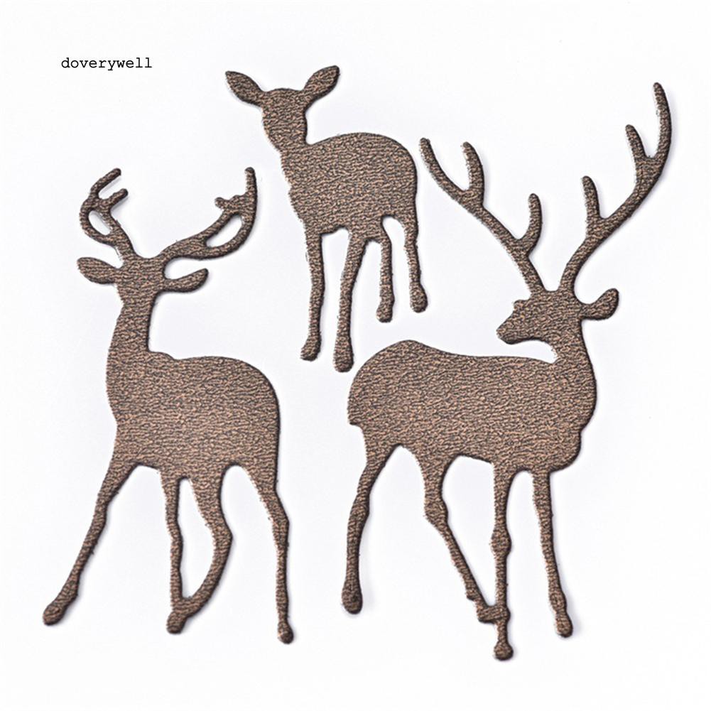 Khuôn cắt giấy kim loại hình tuần lộc giáng sinh xinh xắn