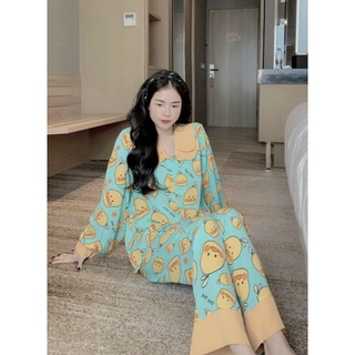 Bộ Tay Dài Bigsize 65-75kg Lụa Mango Mới Về