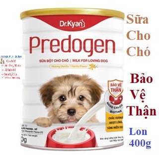 SỮA BỘT DINH DƯỠNG CHO CHÓ Predogen Hương Vanilla Bảo vệ thận Lon 400g Xuất xứ Việt Nam - Pet shop Uytinpro