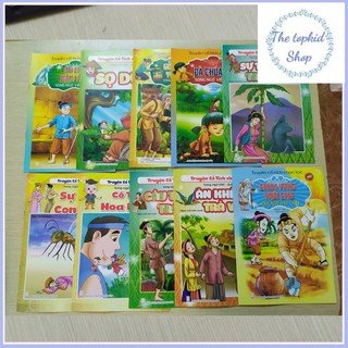 [HOT!!!HOT] Bộ 20 Tập tranh cổ tích song ngữ cho bé (12 tờ / 1 tập)- Kích thước 19x27cm -The TOPKID Shop