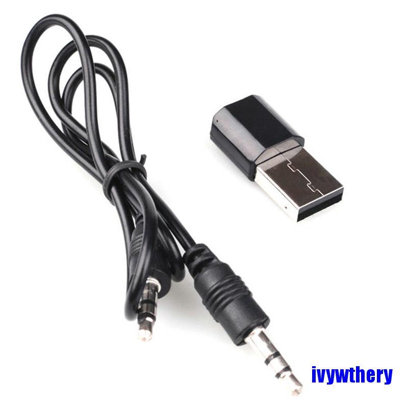 [COD]Mini USB Wireless Bluetooth 3.5mm AUX Audio Stereo Music Car Receiver Adapter