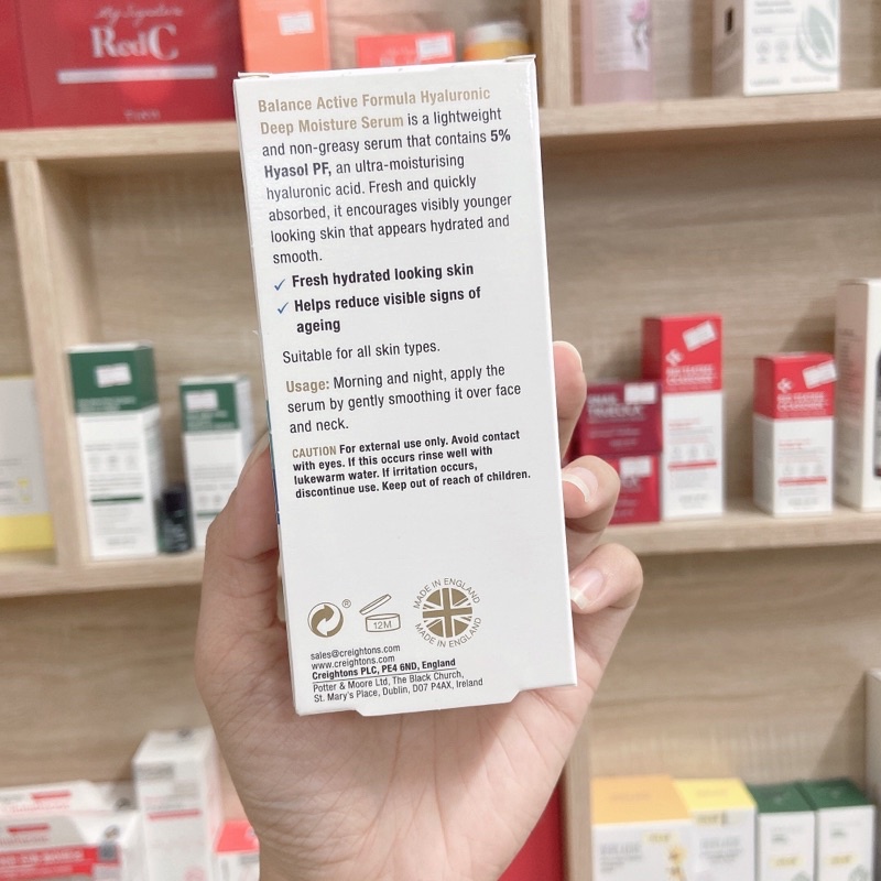 Serum Cấp Nước Dưỡng Ẩm Balance Active Formula /Hyaluronic Deep Moisturizing 30ml