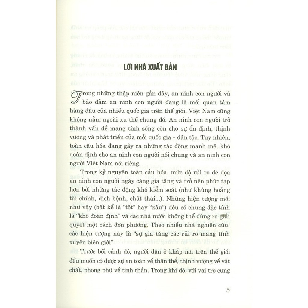 Sách - An Ninh Con Người Trong Bối Cảnh Toàn Cầu Hóa | BigBuy360 - bigbuy360.vn