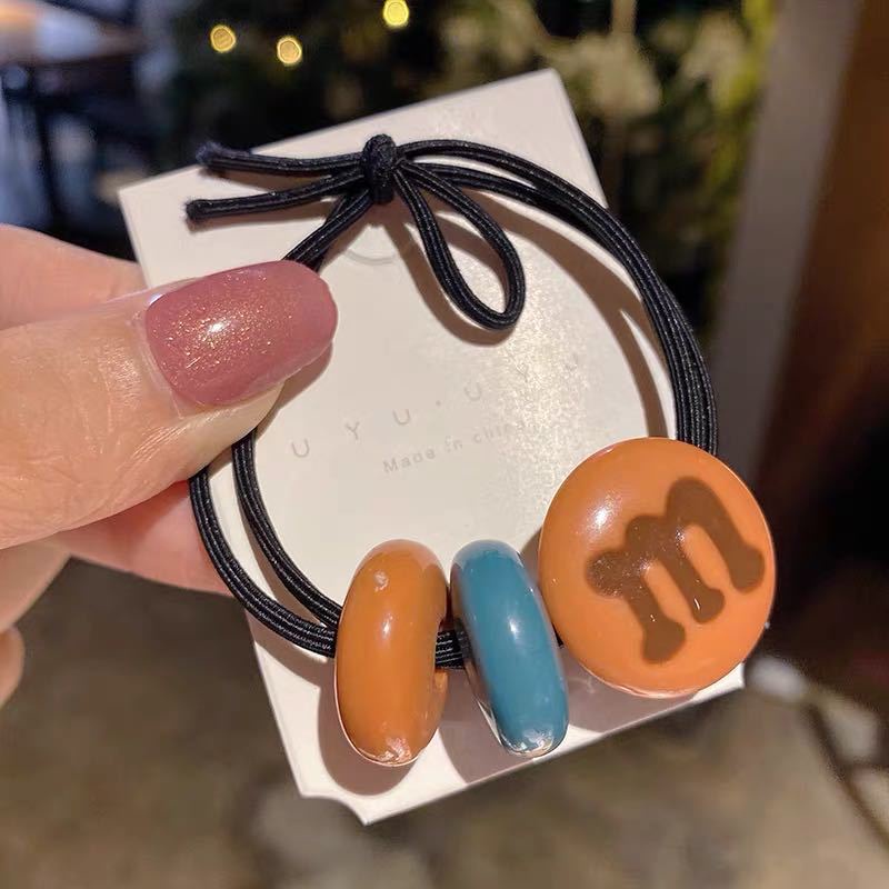 Dây cột tóc đính hạt đơn giản dễ thương cho nữ