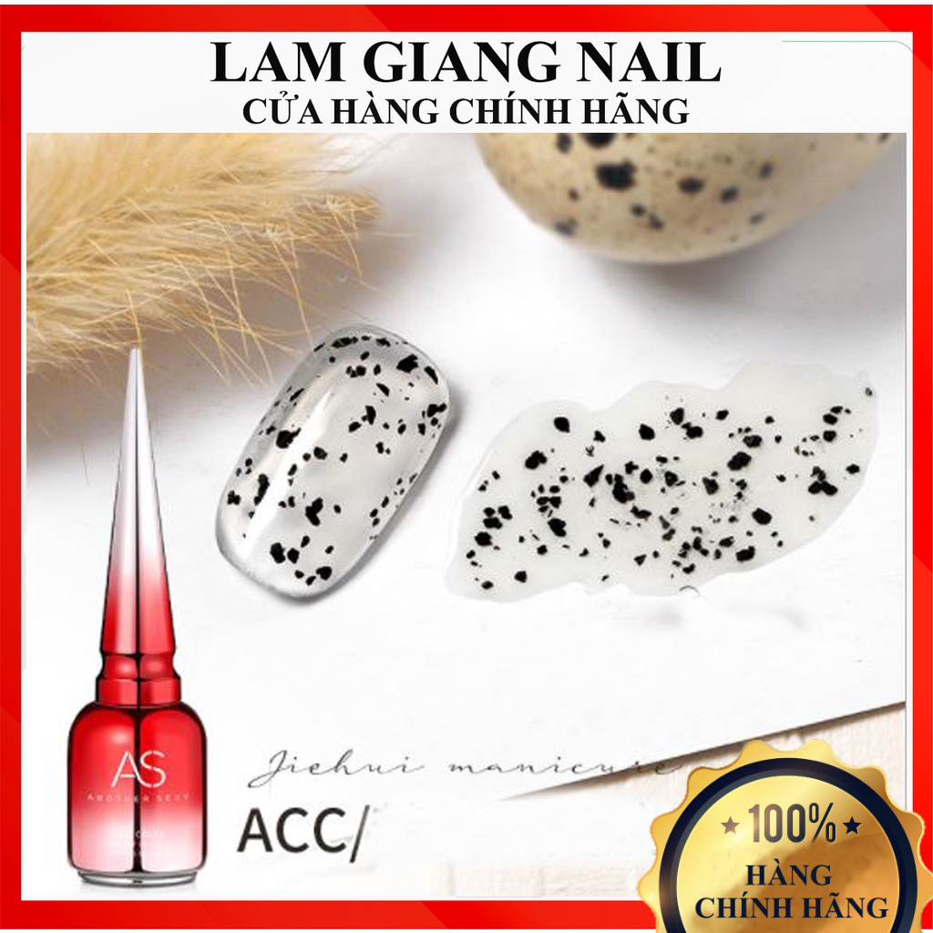 NEW Sơn gel Chai đỏ nhọn TOP vỏ trứng cút ACC