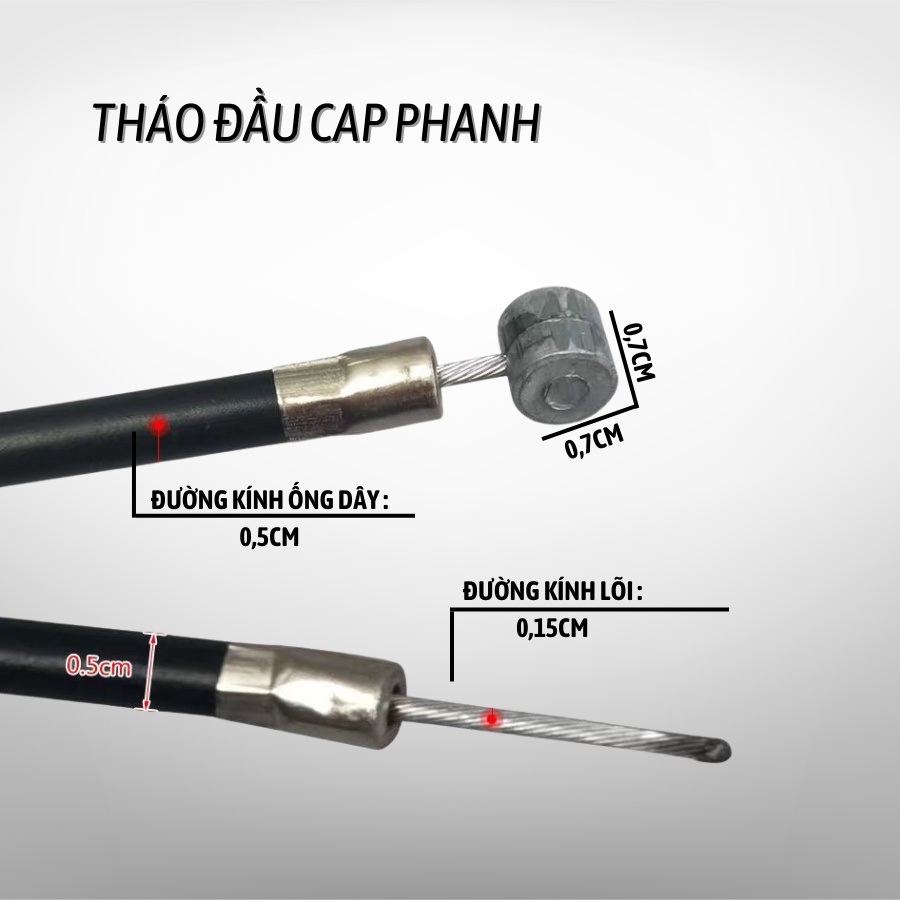 Bộ 2 dây phanh xe đạp DPXD001