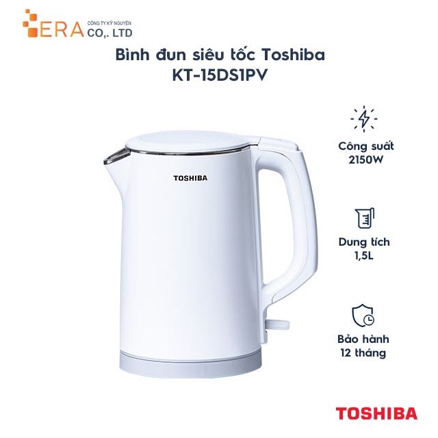 Bình đun siêu tốc Toshiba KT-15DS1PV