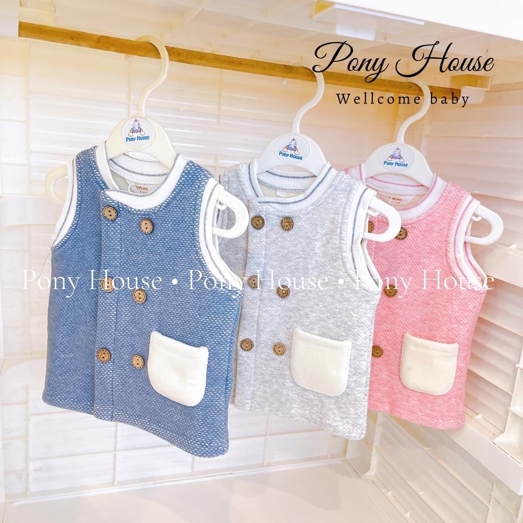 Áo Gile Dokma Nỉ Lót Lông Dày Dặn Cho Bé Trai, Bé Gái Sơ Sinh