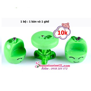 Nguyên Liệu Charm Bộ Bàn Ghế Trái Táo
