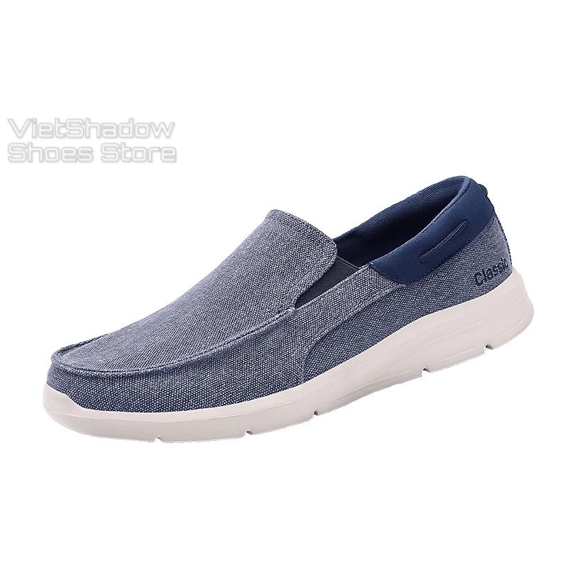 Slip on - Giày lười vải nam siêu nhẹ -  Đế giày bằng EVA êm nhẹ, mũ giày bằng vải thô 4 màu tuyệt đẹp - Mã sp 8080
