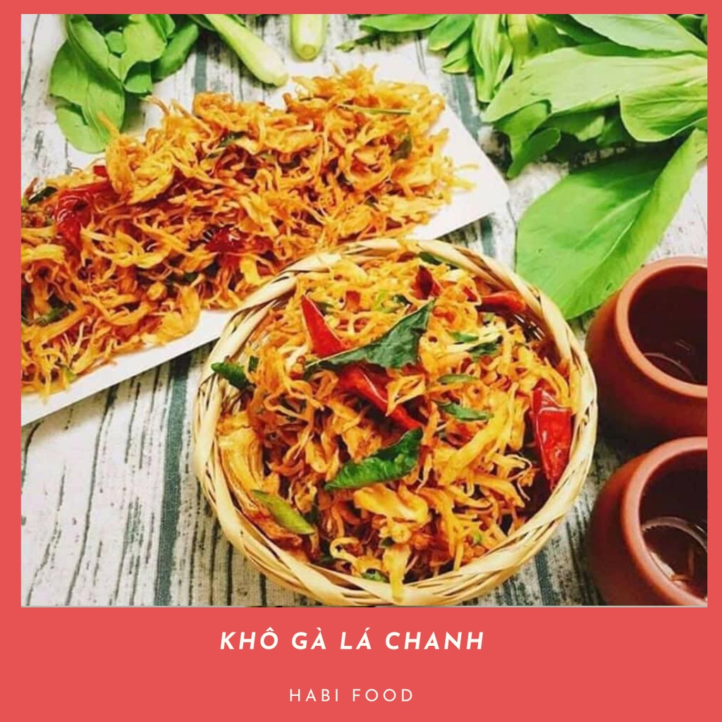 Khô Gà Lá Chanh Hũ 300gr Ngon Cay Thơm Lá Chanh