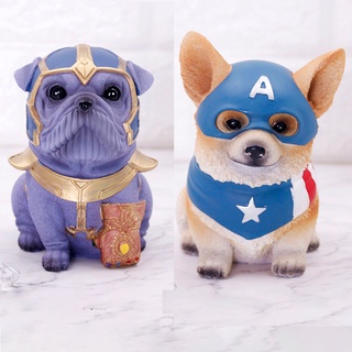 Mô hình cún con siêu anh hùng: Thanos, Captain America, Thor, Iron Man - Cún con Marvel Avenger cao cấp